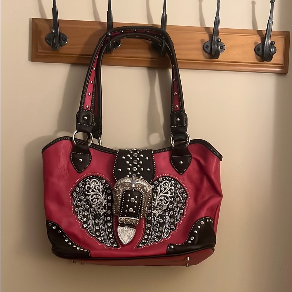 Montana West Hot Pink Buckle purse